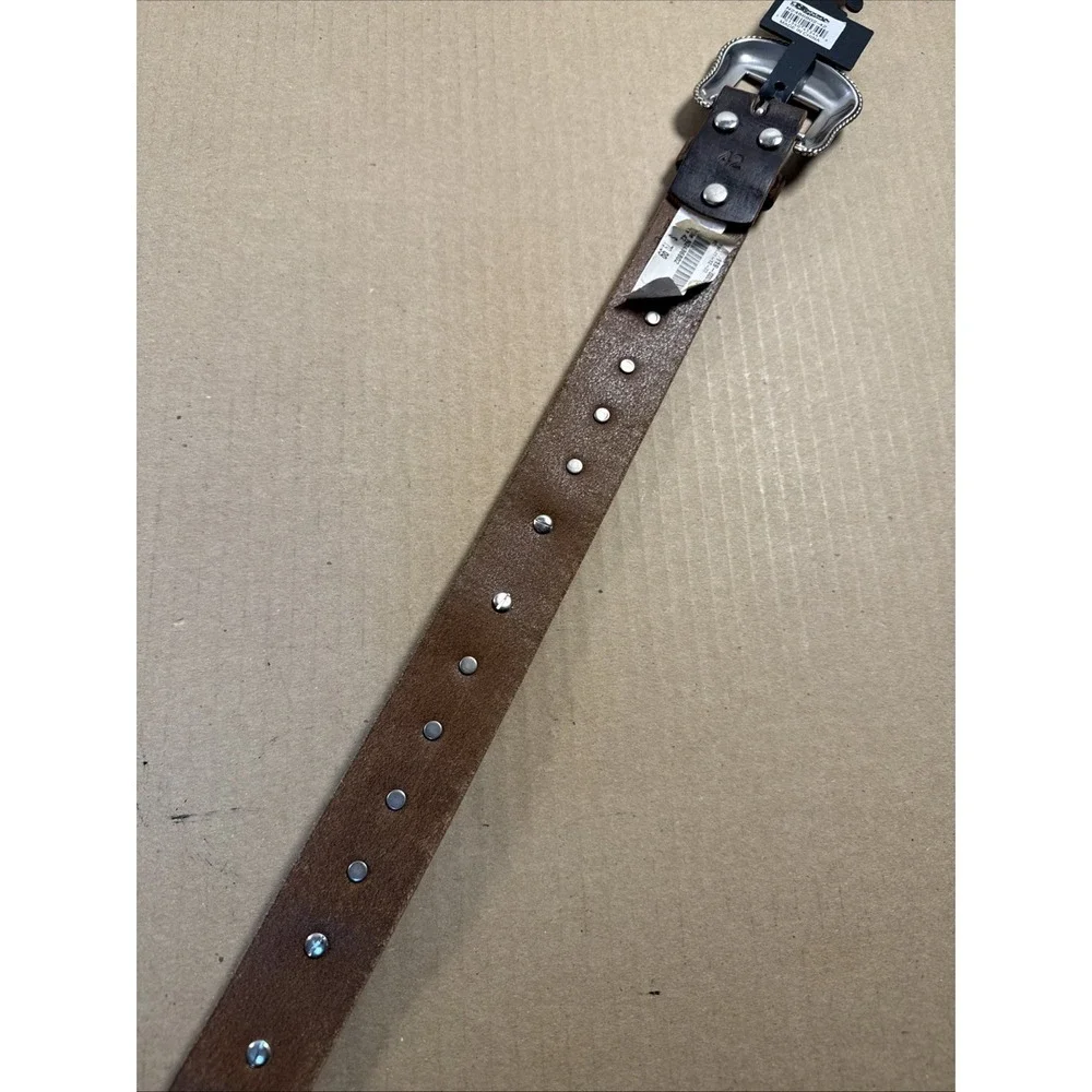 Nocona‎ Belt Co size 42 Leather Stidded WESTERN BELT w Floral
